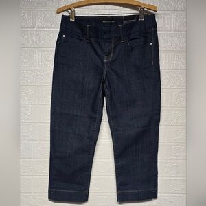 Dark Blue Cropped Denim Jeans By Banana Republic Size 27/4
